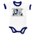 Baby Body 'Weil das Herz...', weiß-navyblau