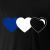 T-Shirt B 'Three Hearts', schwarz