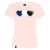 G-Shirt P 'Three Hearts', pink