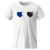 Kinder-T-Shirt W 'Three Hearts', weiß