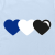 Baby-T-Shirt BB 'Three Hearts`, babyblau