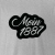 T-Shirt G 'Moin 1887', graumeliert