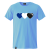 T-Shirt SB 'Three Hearts', skyblue